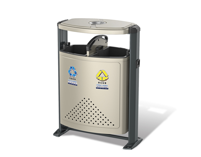 D-01兩分類金屬垃圾桶 D-01兩分類金屬垃圾桶